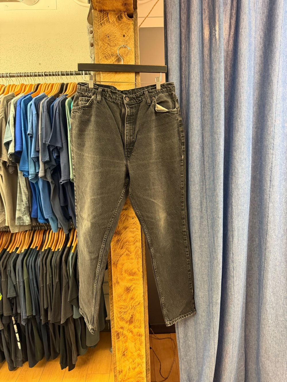 Vintage Levi’s black baggy jeans